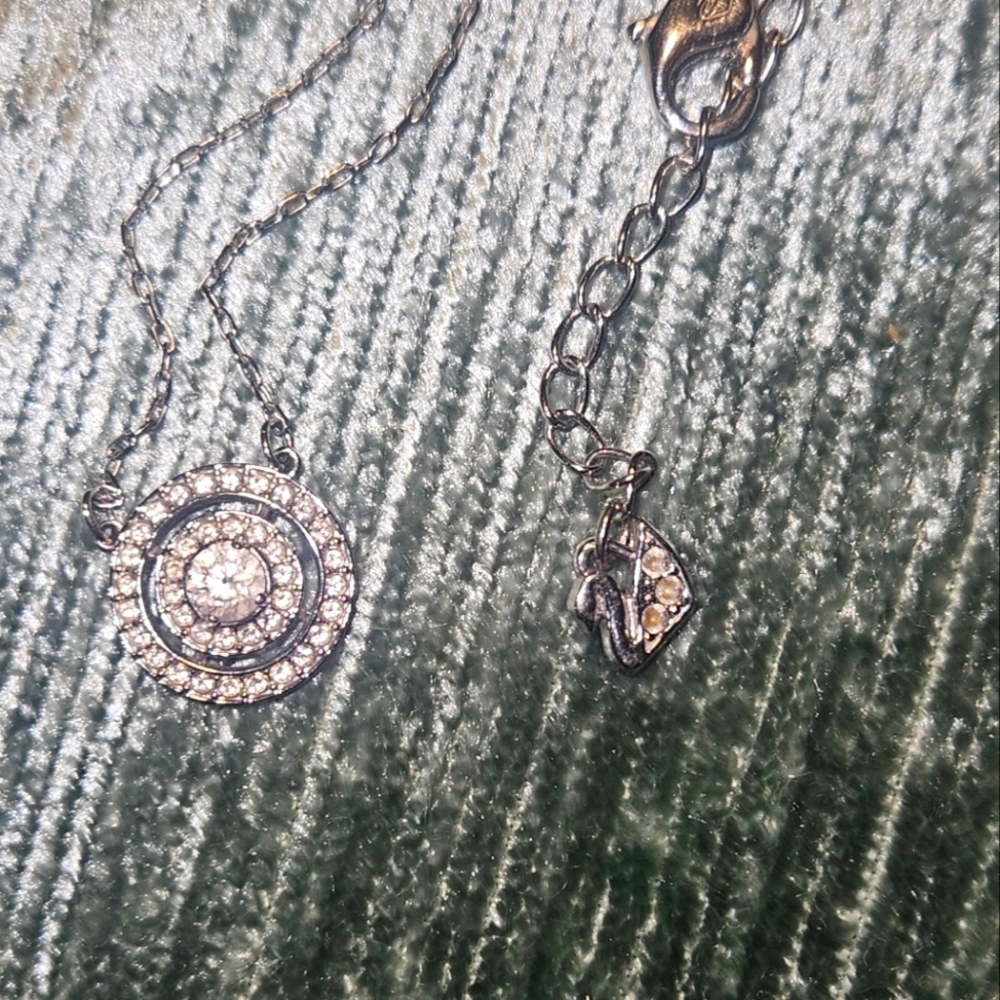 Swarovski crystal round pendant